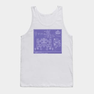 Lagann Blueprint Tank Top